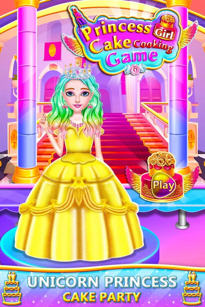 Princess Cake Cooking Games 스크린샷
