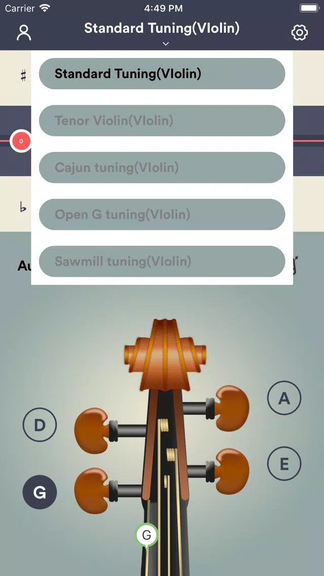 violin tuner -also viola cello Screenshots