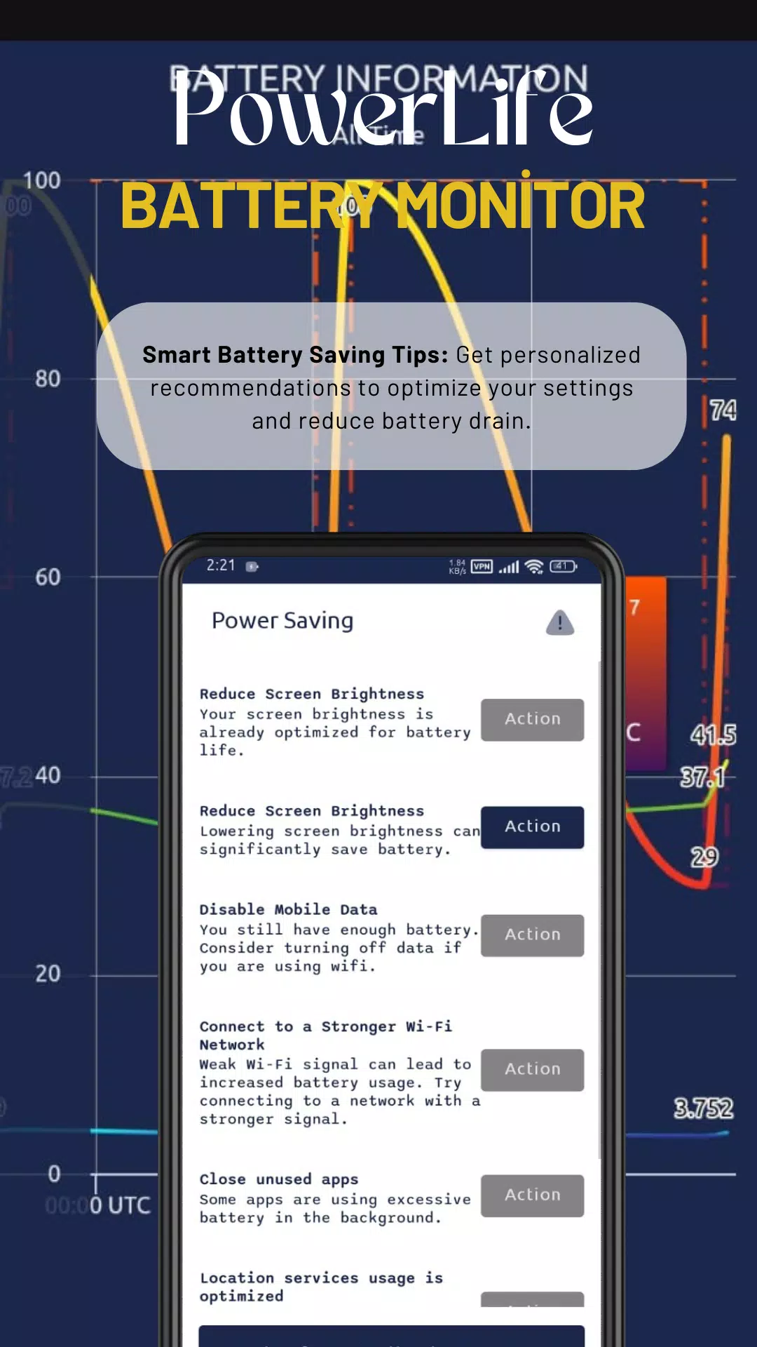 PowerLife - Battery Monitor Screenshots