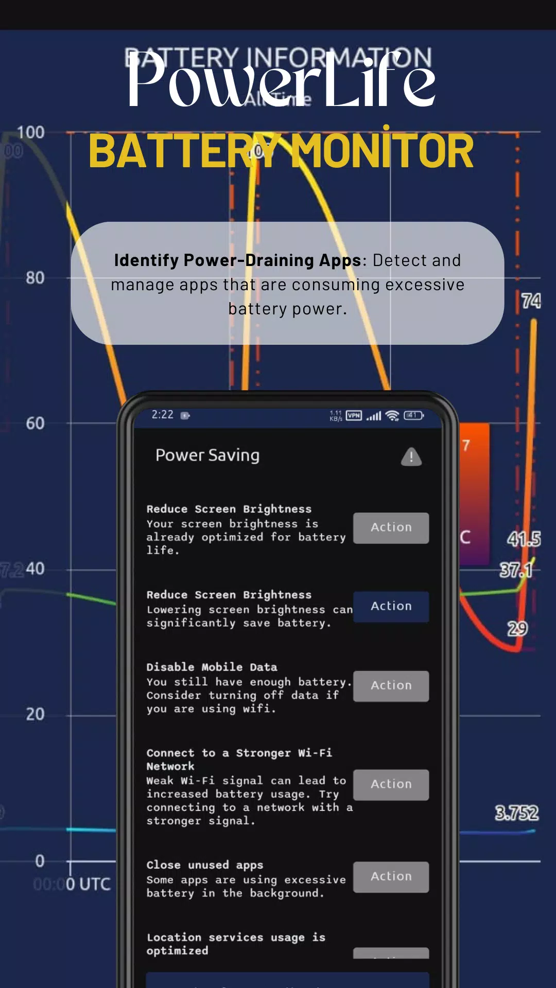 PowerLife - Battery Monitor Screenshots