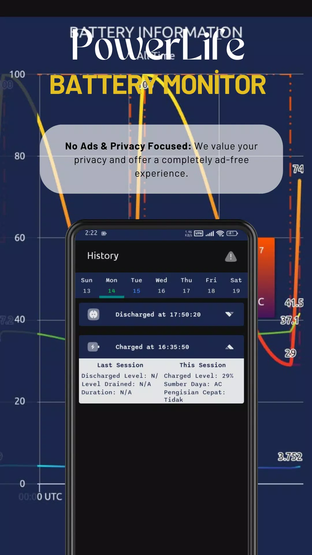 PowerLife - Battery Monitor Screenshots