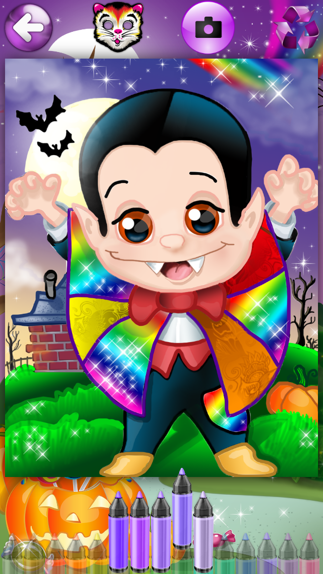 Fun Halloween Coloring Pages - Painting Pictures & Color Sheets for Kids Screenshots