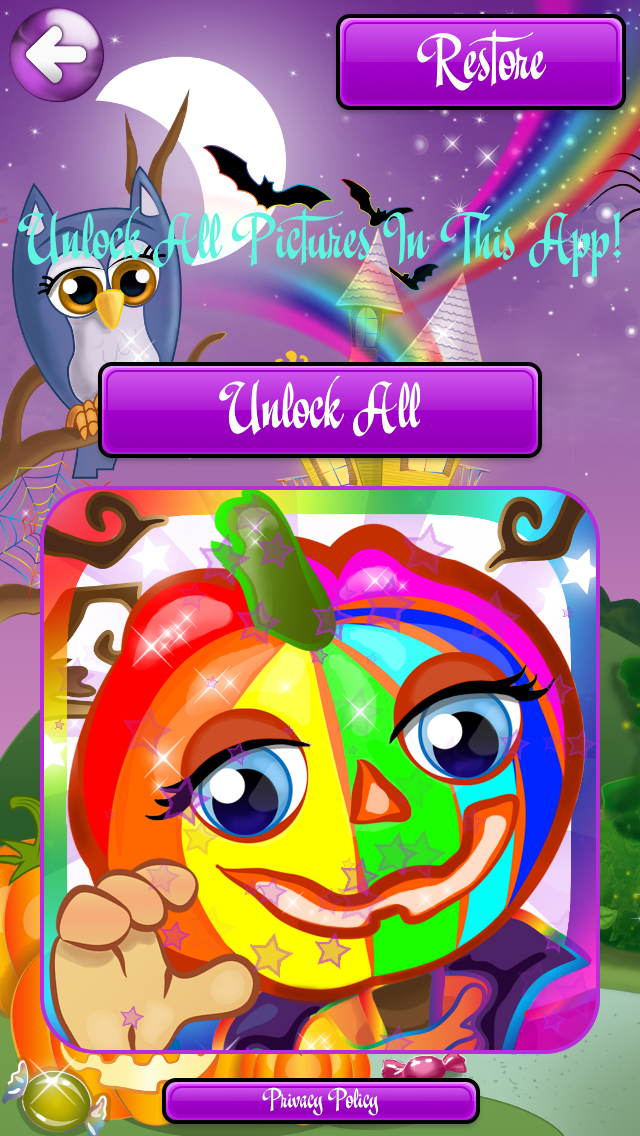 Fun Halloween Coloring Pages - Painting Pictures & Color Sheets for Kids Screenshots