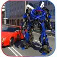 Futuristic Police Robot Runner