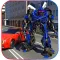 Futuristic Police Robot Runner