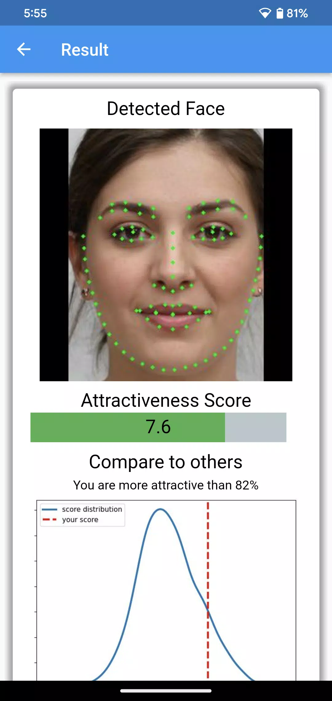 Attractiveness Test स्क्रीनशॉट