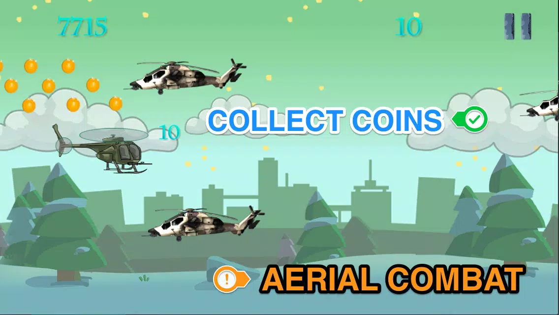 Capturas de tela do Sky Clash: Chopper Heroes Crush Enemies