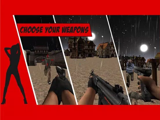 Captures d'écran de Zombie Frontier Dead Underworld 3D Assassin - Top Zombie Shooting Game iPad 