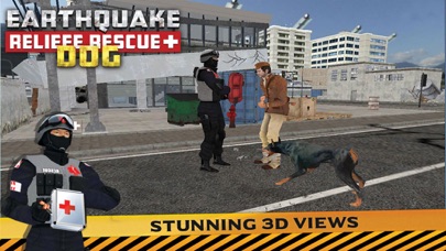 Earthquake Relief & Rescue Simulator : Play the rescue sniffer dog to Help earthquake victims. Screenshots