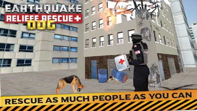 Earthquake Relief & Rescue Simulator : Play the rescue sniffer dog to Help earthquake victims. Screenshots