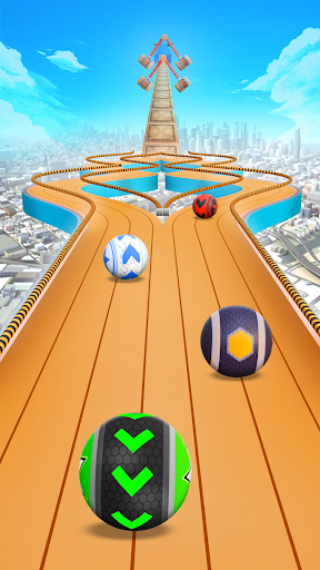 Sky Rolling Ball Going Run 3D Screenshots