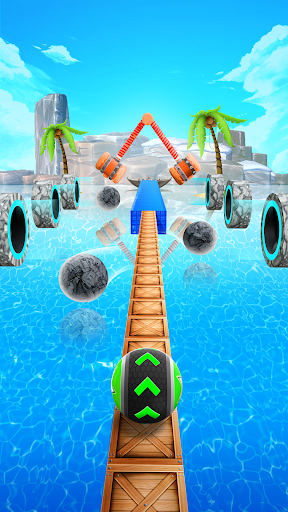 Sky Rolling Ball Going Run 3D Screenshots