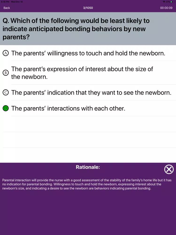Pediatric Nursing Exam Prep iPad Screenshots