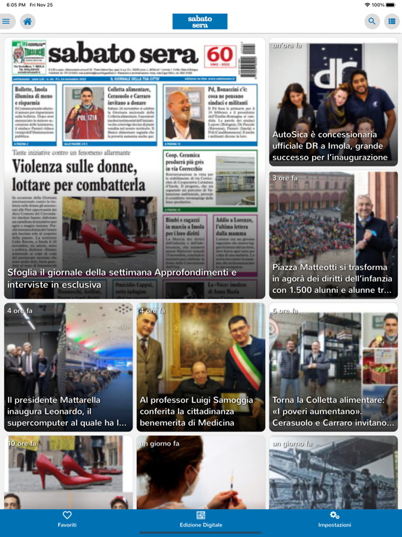 Sabato Sera Digitale iPad Screenshots