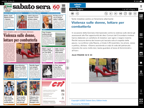 Sabato Sera Digitale iPad Screenshots