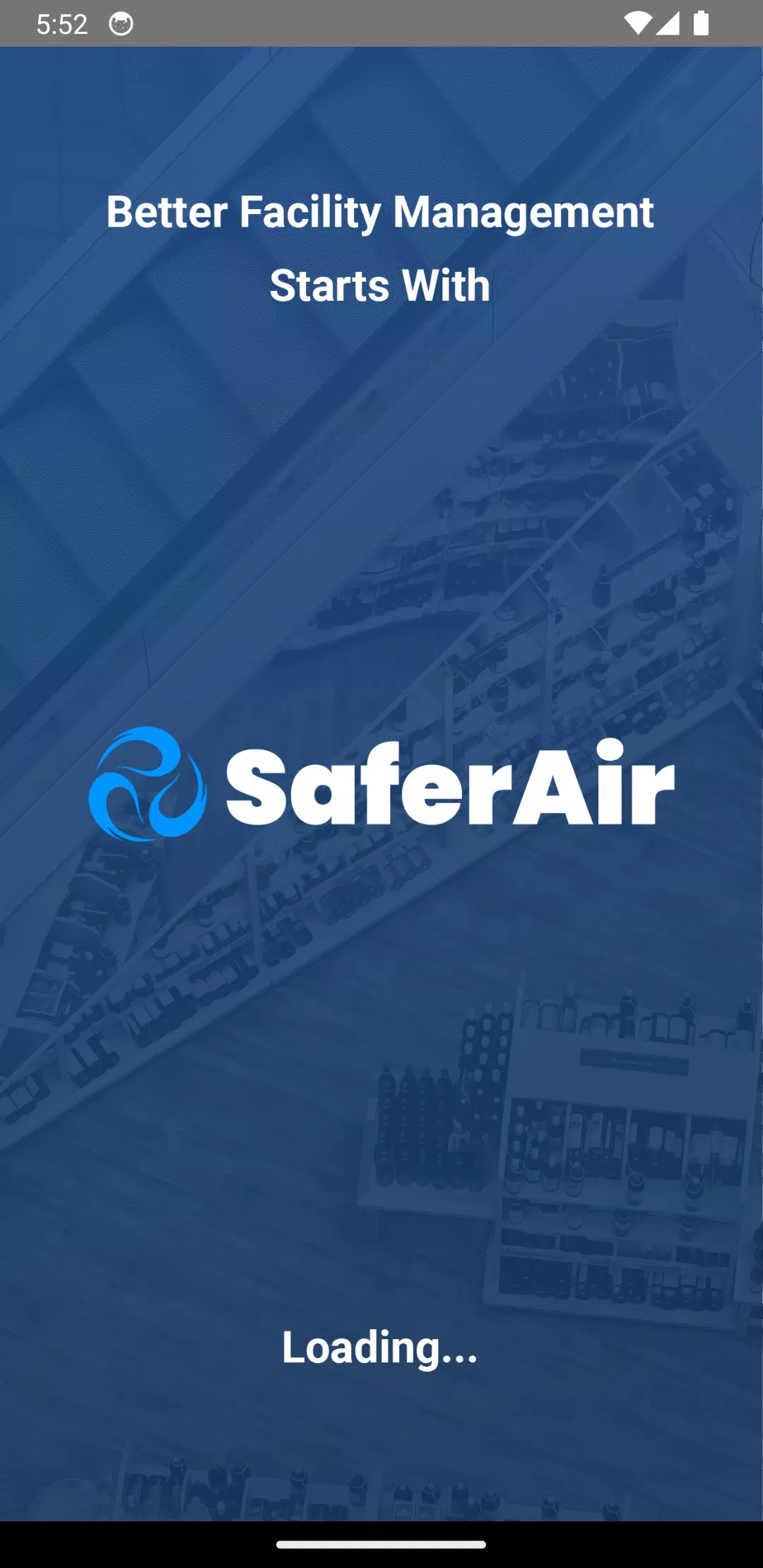 Safer Air Tech App Screenshots