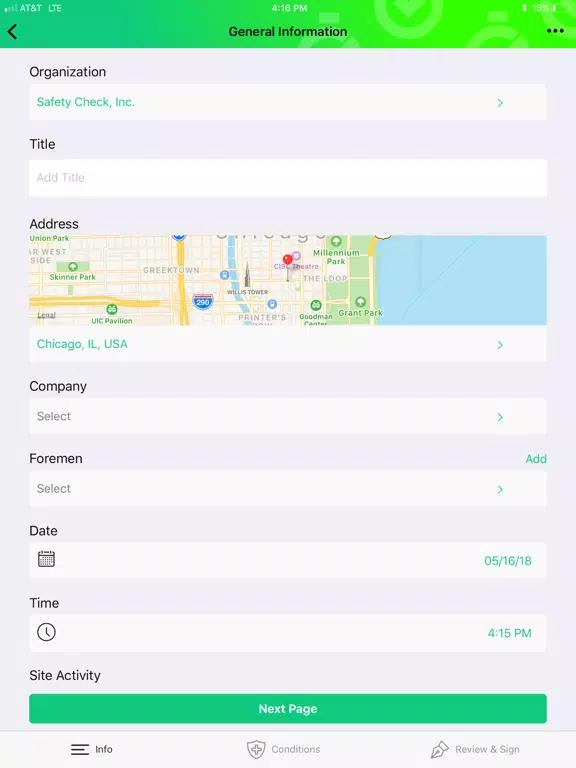 Safety Check, Inc. iPad Screenshots