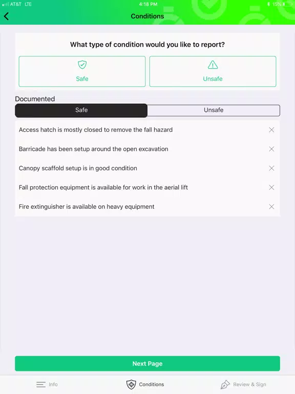 Safety Check, Inc. iPad Screenshots
