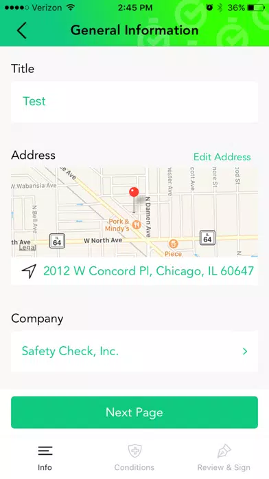 Safety Check, Inc. Screenshots