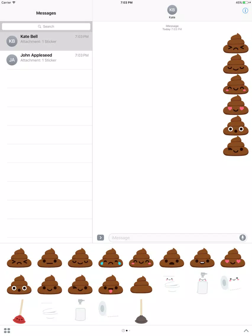 Kawaii Bathroom Stickers iPad স্ক্রিনশট