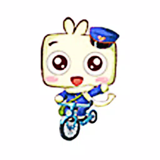 Square Bunny Stickers Square Bunny Stickers