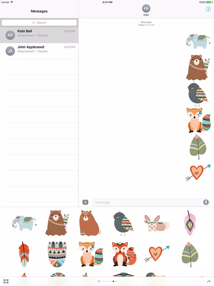 Tangkapan layar Tribal Animals iPad