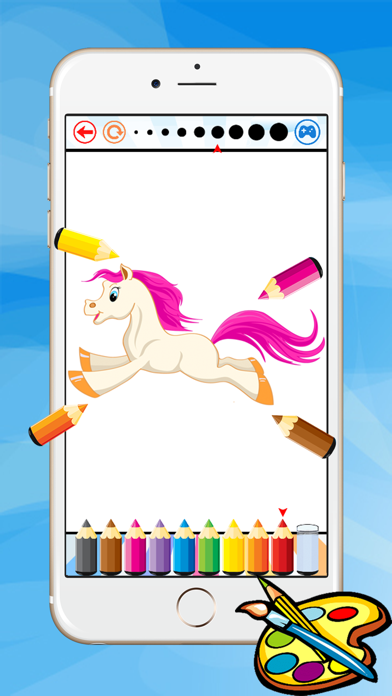Coloring Book For Little Pony - Horse drawing for kid game Screenshots