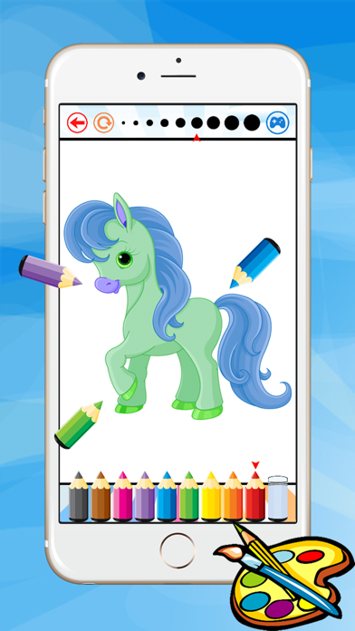 Coloring Book For Little Pony - Horse drawing for kid game Screenshots