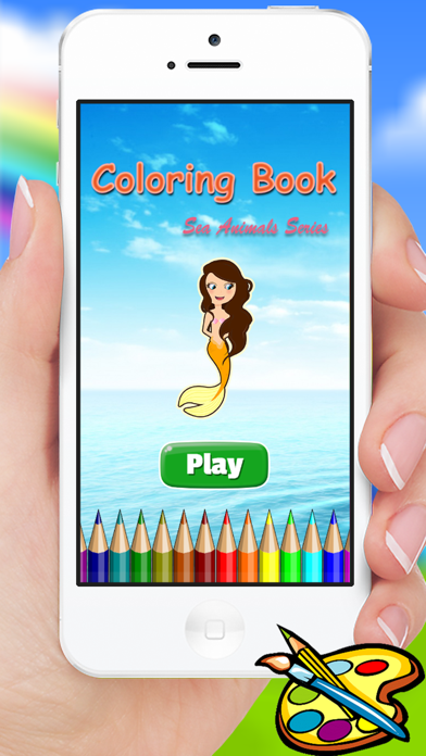 Sea Animals & Mermaid Coloring Book - Drawing Painting Kids Screenshots