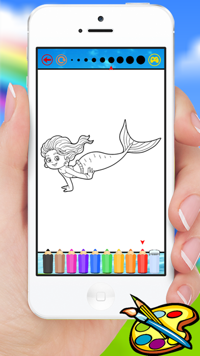 Sea Animals & Mermaid Coloring Book - Drawing Painting Kids Screenshots