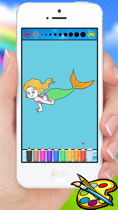 Sea Animals & Mermaid Coloring Book - Drawing Painting Kids Screenshots