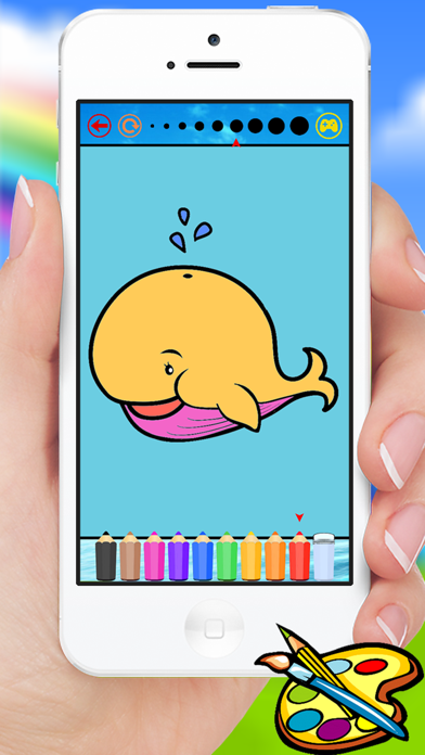 Sea Animals & Mermaid Coloring Book - Drawing Painting Kids Screenshots