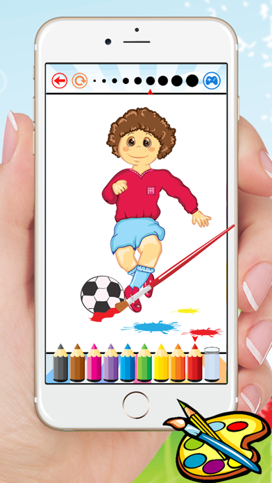 Sport Cartoon Coloring Book - Drawing for kids free games Screenshots