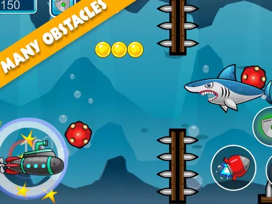 Submarine Adventure: Under The Water Ocean Game iPad Screenshots