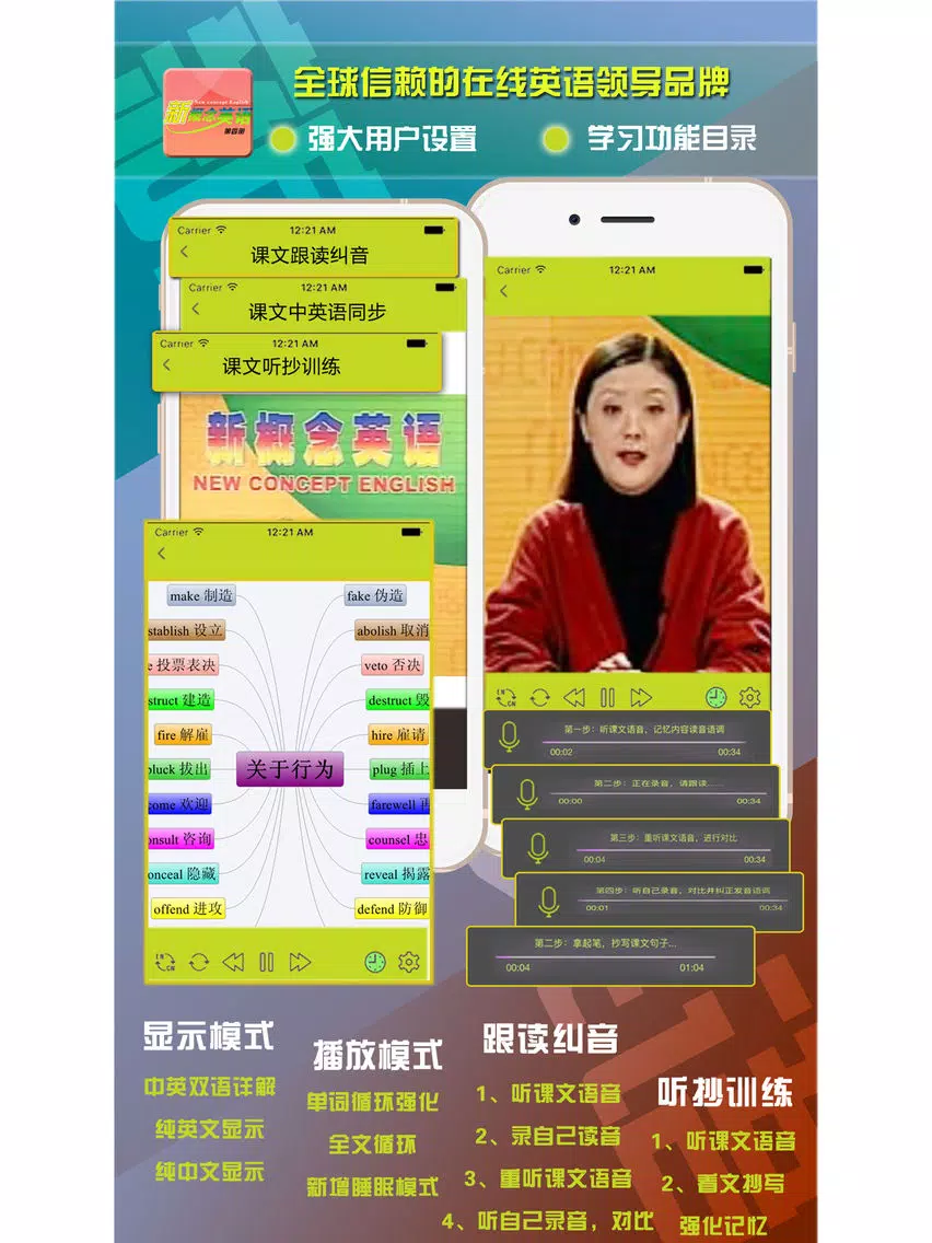 新概念英语第四册-日常英语口语学习精品版 iPad Screenshots