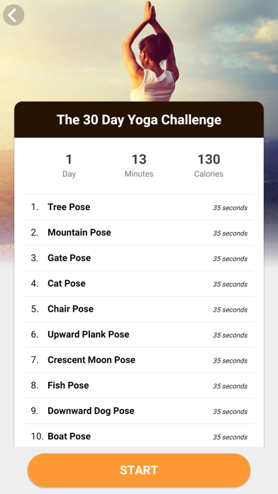 Yoga Workout Challenge Screenshots