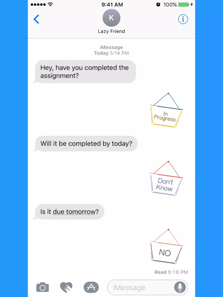Hang a Sign! II (Light Gray/Bright Blue) iPad Screenshots