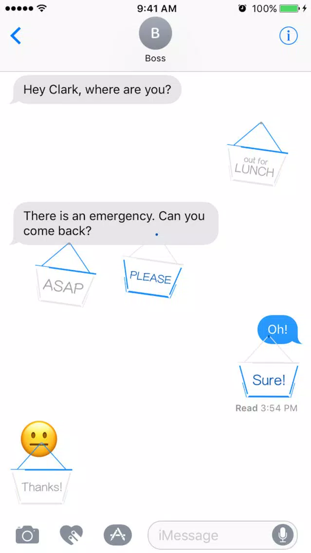 Hang a Sign! II (Light Gray/Bright Blue) Screenshots