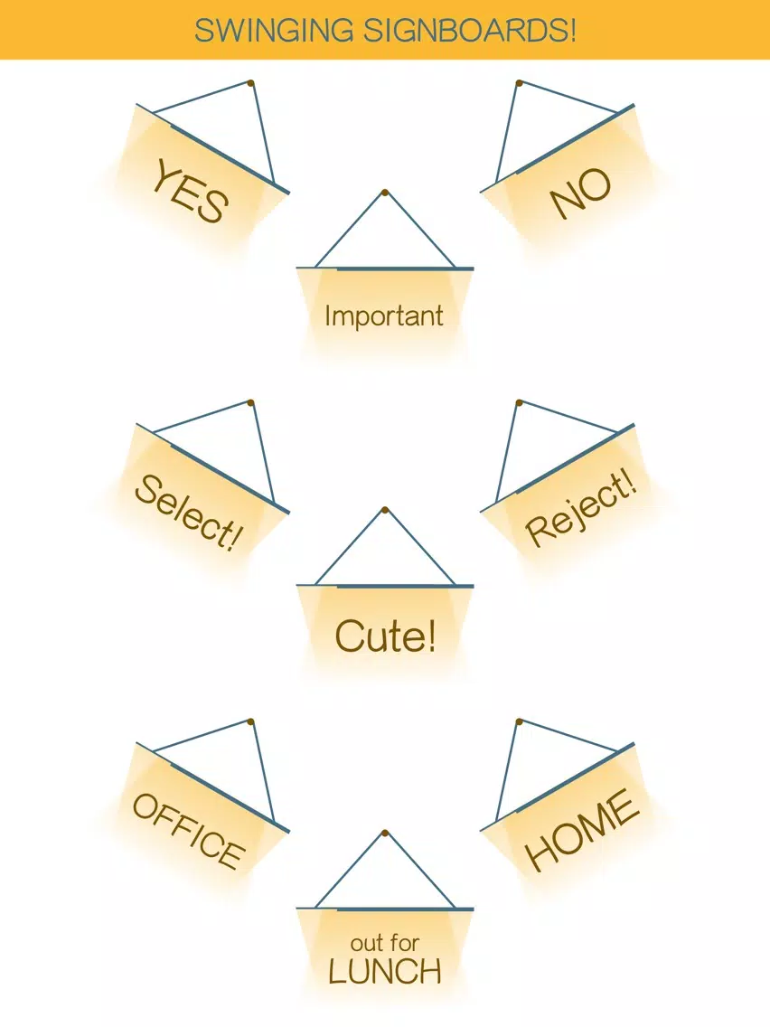 Hang a Sign! (Dull Blue/Yellow) iPad Screenshots