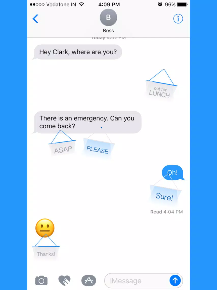 Hang a Sign! (Dull Blue/Yellow) iPad Screenshots