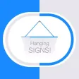 Hang a Sign! (Bright Blue/Light Gray)