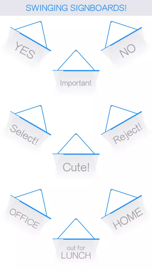 Hang a Sign! (Bright Blue/Light Gray) Screenshots