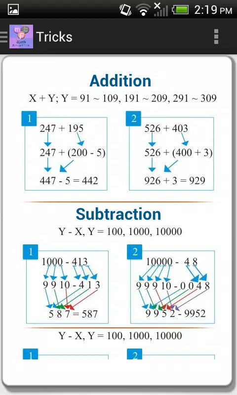 Math Formulas and Tricks Screenshots