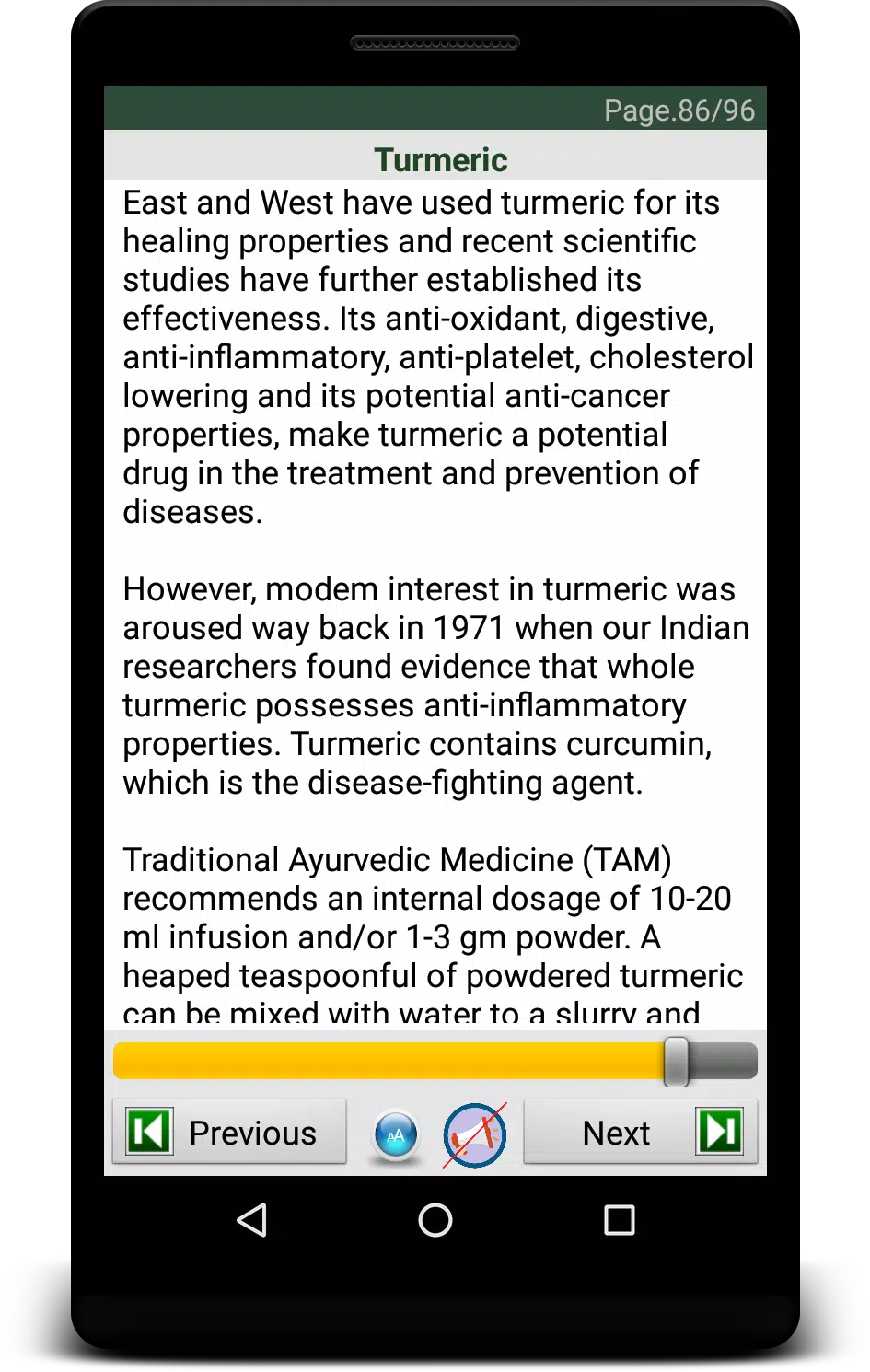Ayurveda eBook Screenshots