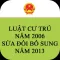 Luật Cư Trú Năm 2013