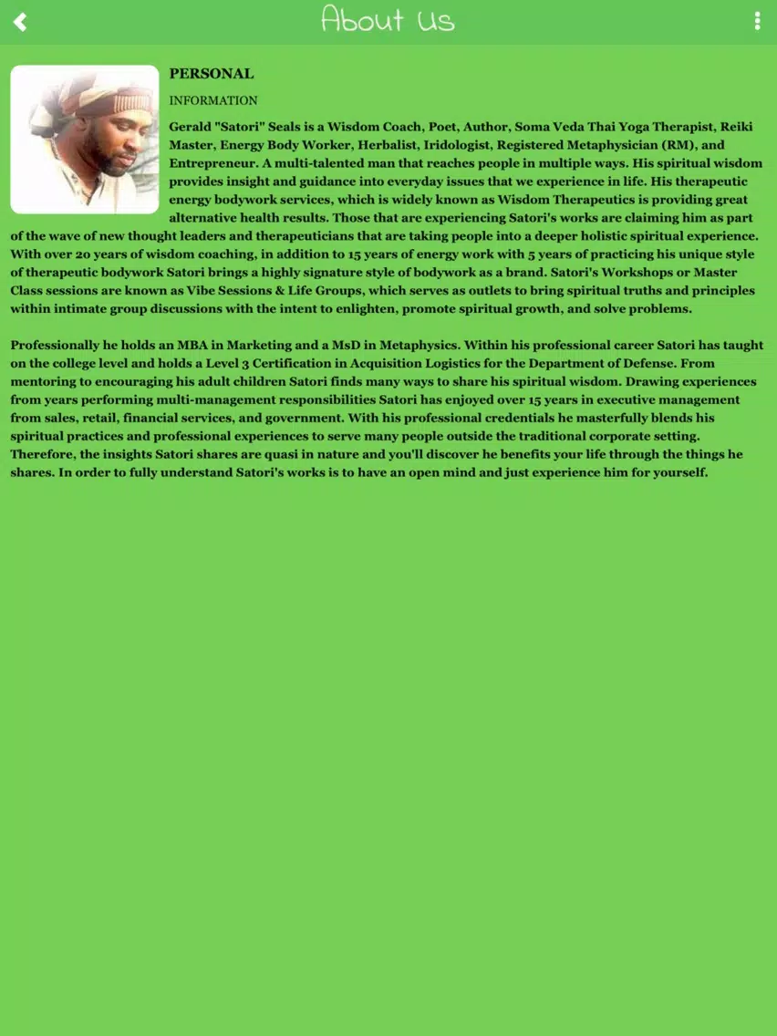 Satori Seals Wisdom App iPad Screenshots