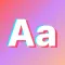 Fonts Keyboard Text and Emoji