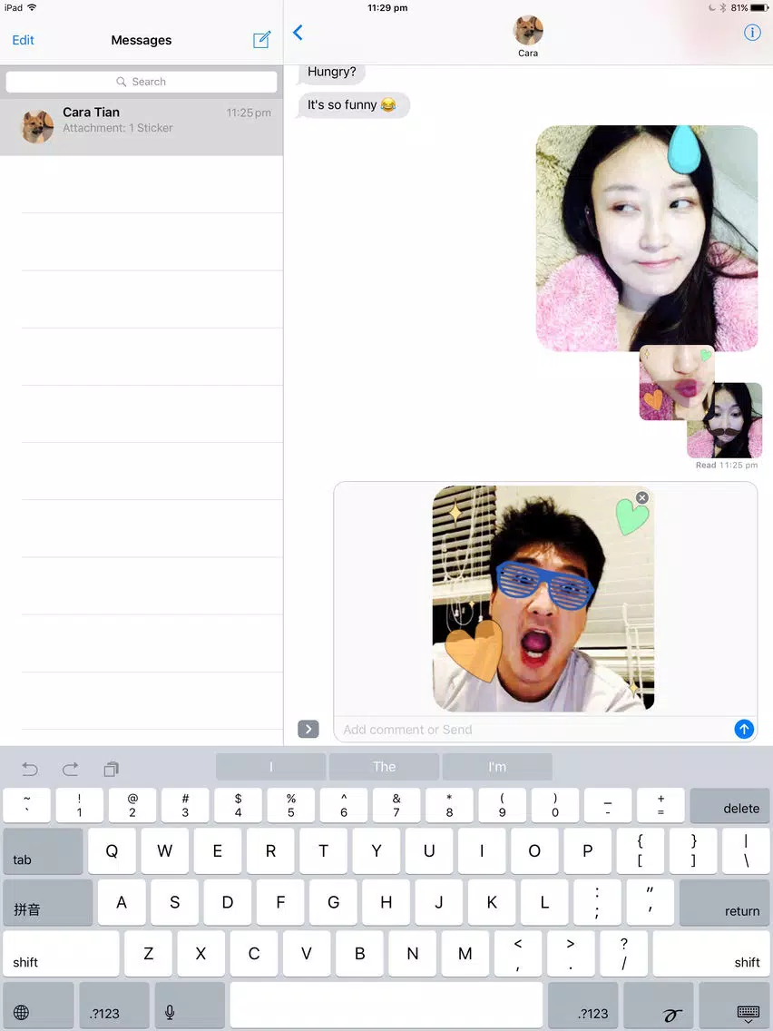 Sticker Booth : Animated GIF Stickers for iMessage iPad Screenshots