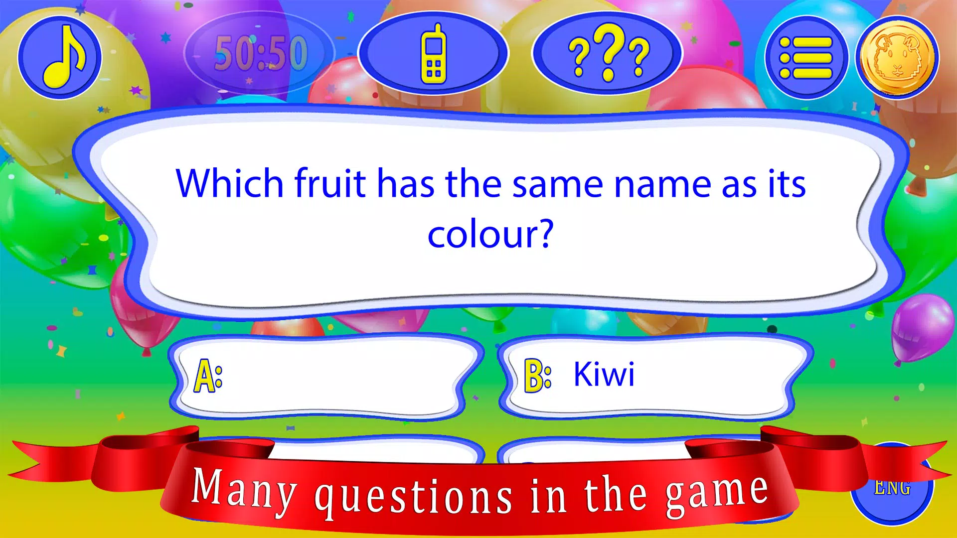 Tangkapan skrin Kids Quiz Games: Millionaire