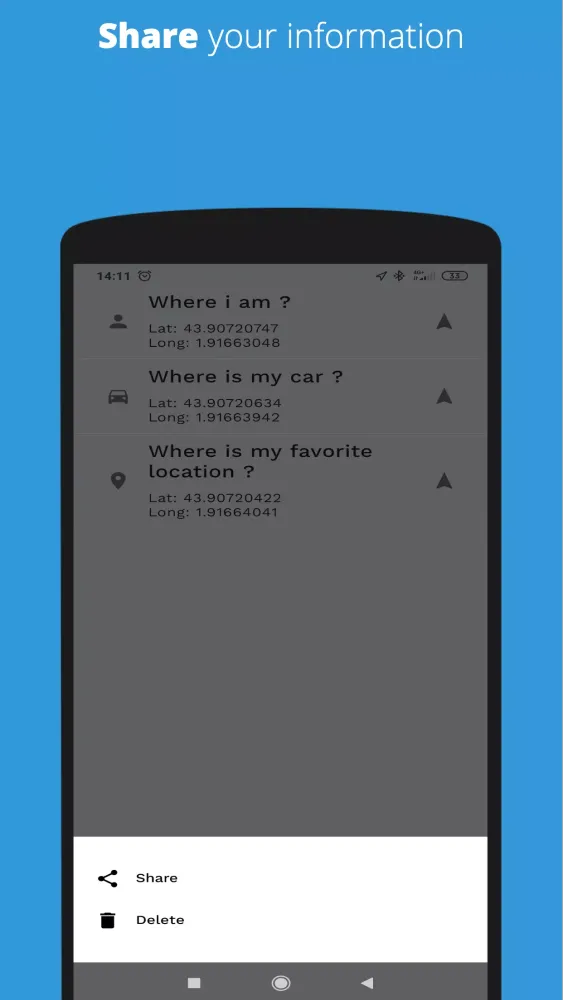 Where am i? Where am i parked? Screenshots